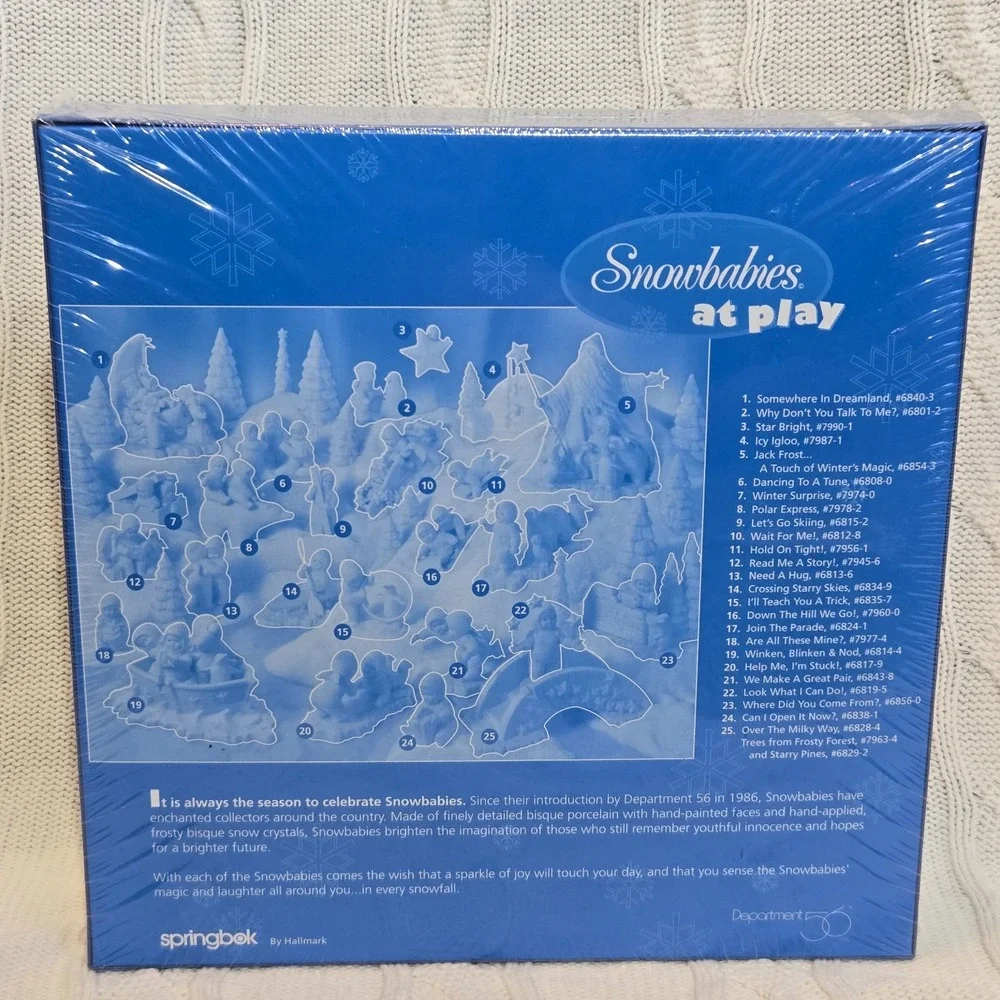 VTG NEW Snowbabies JIGSAW PUZZLE Springbok By Hallmark Dept 56 1000 Piece SEALED